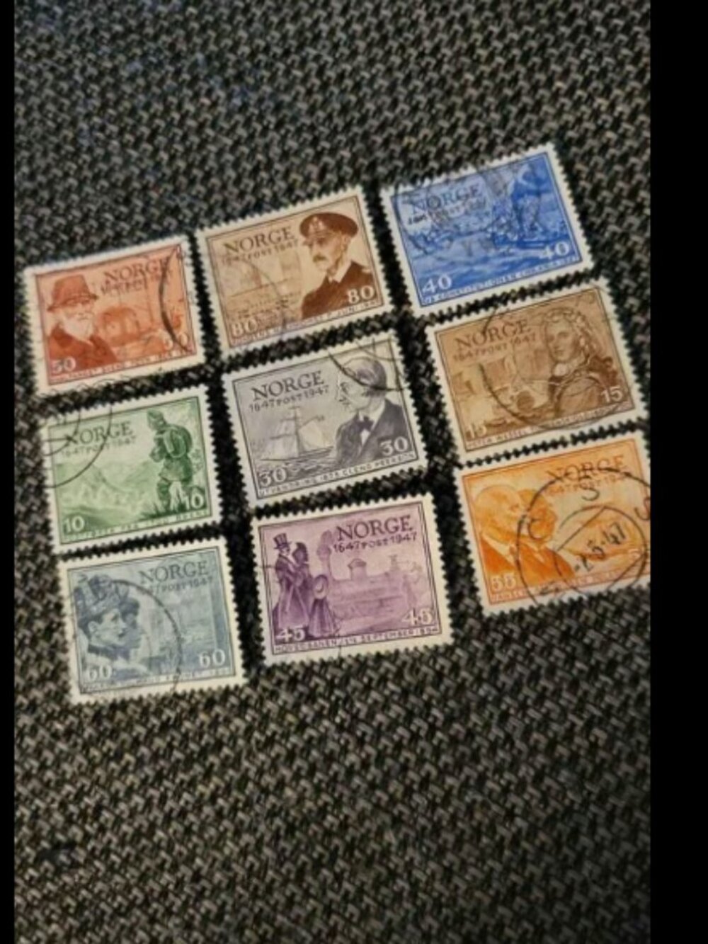 Norge cancelled stamp lot